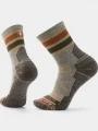 Smartwool Hike Light Cushion Striped Mid Crew Socks túrazokni szürke színben 1