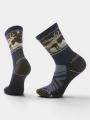 Smartwool Hike Light Cushion Mountain Moose Crew Socks túrazokni sötétkék színben 1