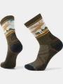 Smartwool Hike Light Cushion Mountain Moose Crew Socks túrazokni oliva színben 1