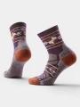 Smartwool Women's Hike Light Cushion Retro Floral Mid Crew Socks női túrazokni lila színben 1