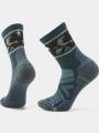 Smartwool Hike Light Cushion Soaring Print Mid Crew Socks túrazokni kék színben 1