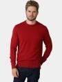 Timberland Williams River Cotton Crew Neck Sweate férfi kötött pulóver bordó színben 1