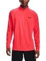Under Armour Ua Tech 2.0 1/2 Zip férfi hosszú ujjú sport póló piros színben 1